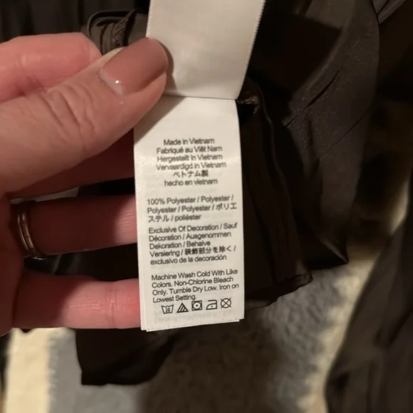 NWT Jcrew Dark Brown Silky Blouse L - Picture 5 of 9